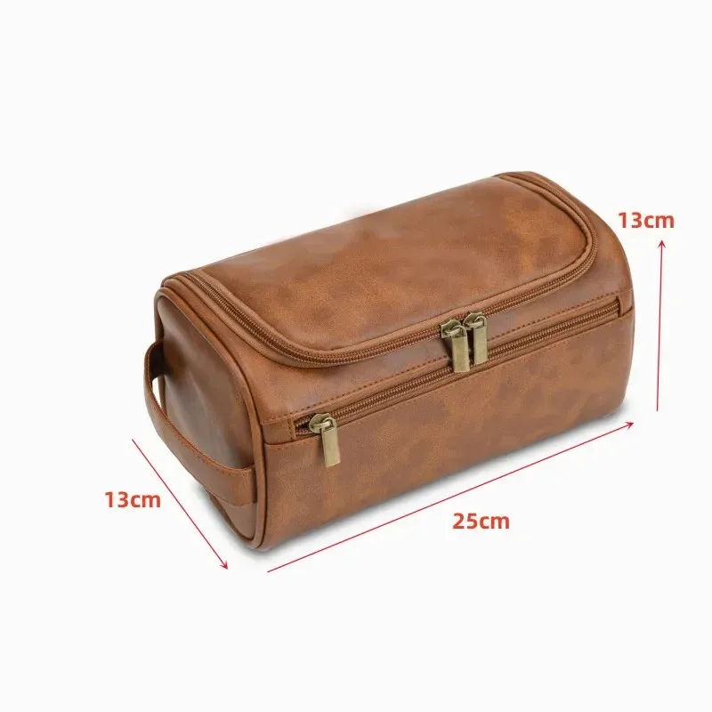 trousse de toilette de luxe vintage pour hommes, trousse de voyage nécessaire pour affaires, étuis de maquillage cosmétiques, organisateur de rangement suspendu, sacs de lavage