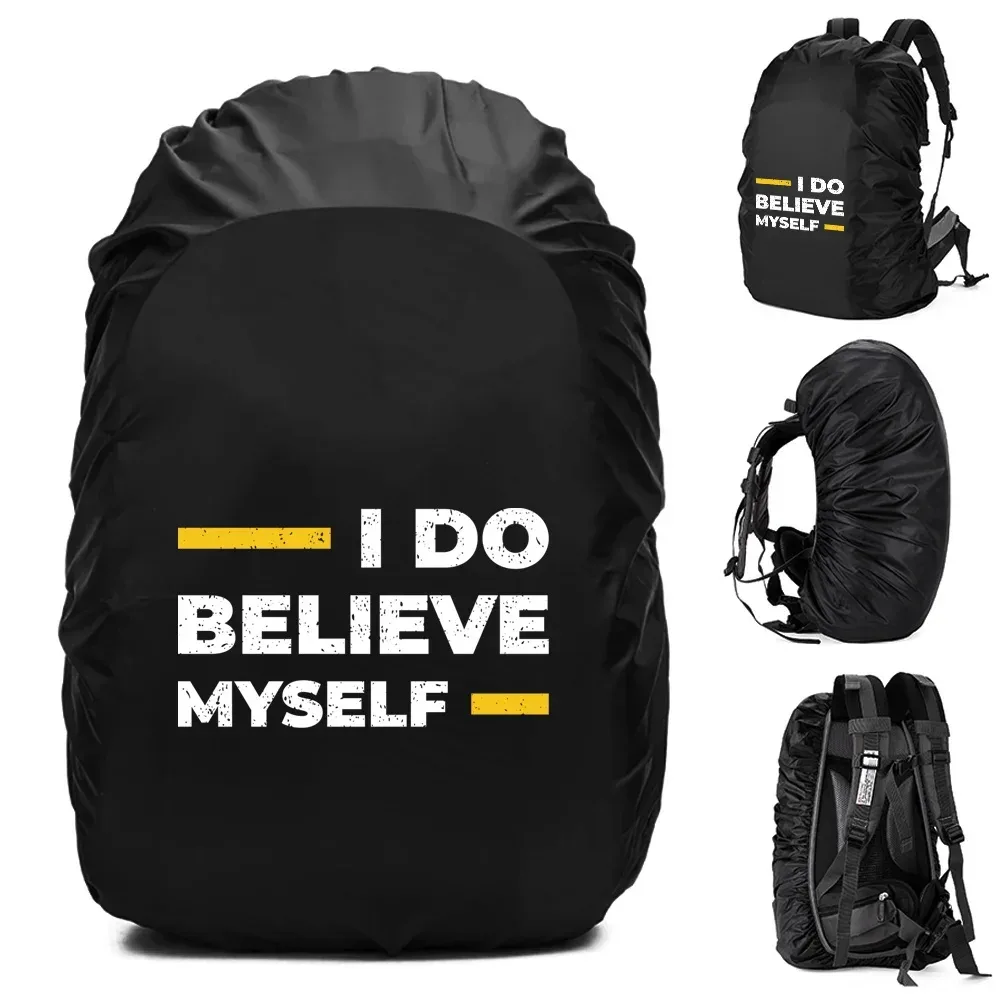 housse de pluie pour sac à dos, 20-70l, pour camping en plein air, randonnée, alpinisme, anti-poussière, imperméable, motif de phrase