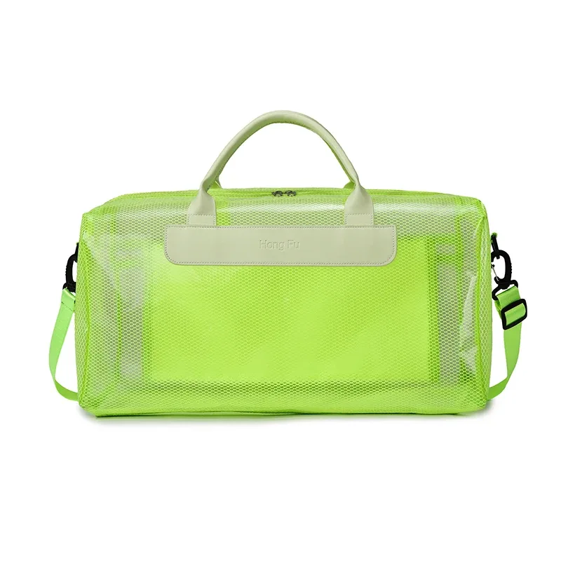 sac de rangement pour équipement de natation avec séparation sec/humide, sac élégant pour sources chaudes et fitness, sac de plage transparent et durable pour étudiants