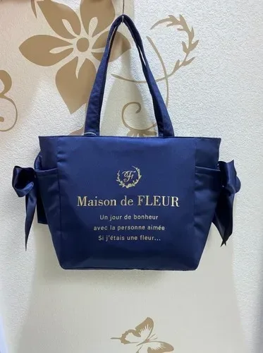 sac fourre-tout portable avec fermeture à glissière, fleur de formage, nœud papillon mignon, grande capacité, sacs à provisions initiés, style japonais, nouveau