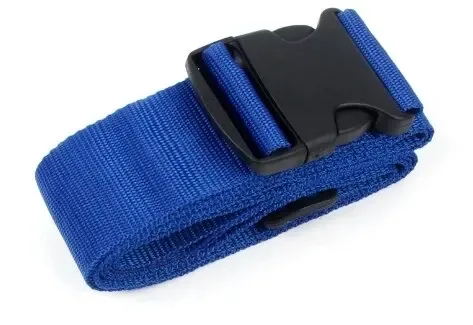 sangles de bagages de forme droite pour valise, ceinture de bagage en polyester avec boucle à dégagement réglable, accessoire de voyage