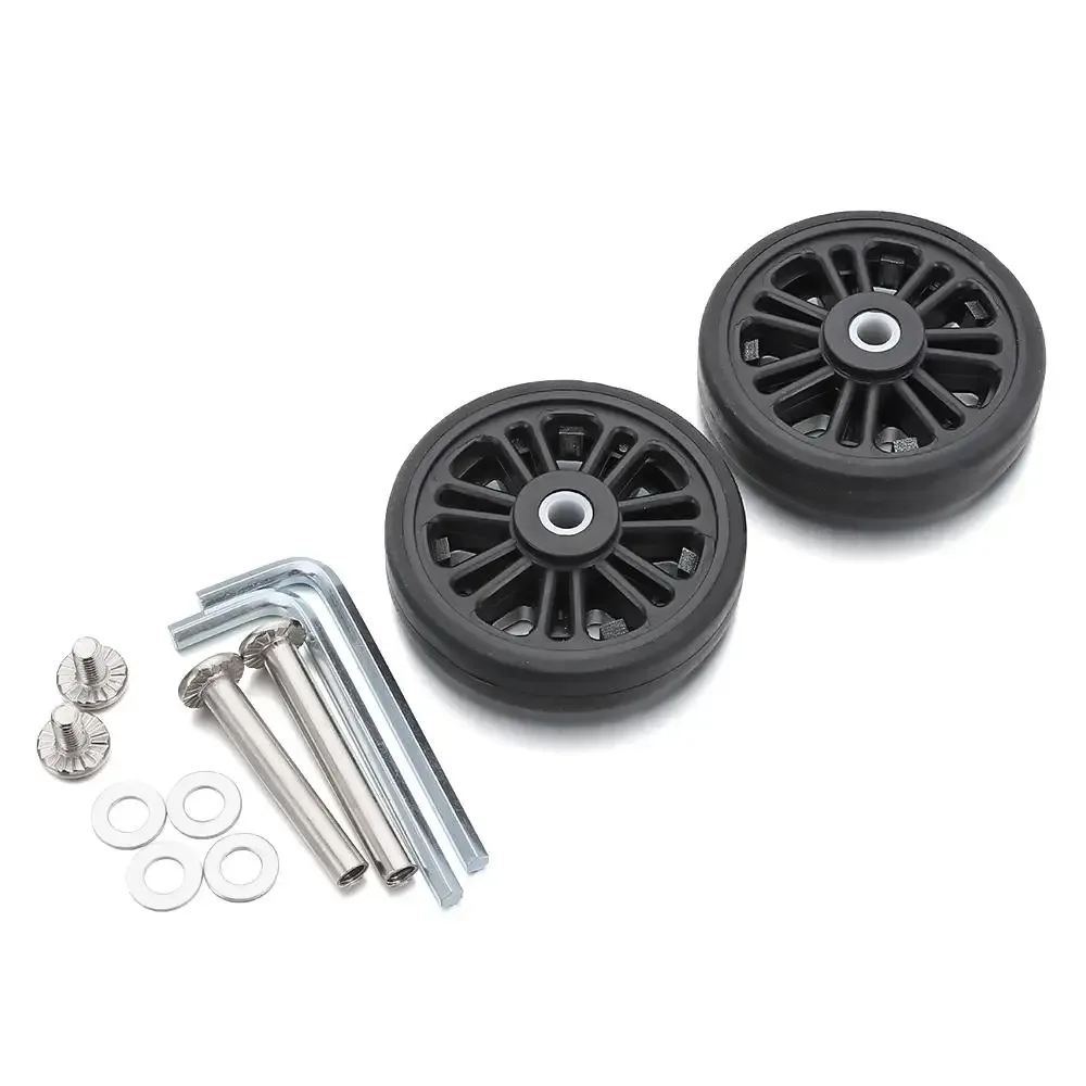 pièces de valise portables, essieux de remplacement de roues de valise avec vis, roues de bagages de voyage, roues de remplacement, accessoires de bagages