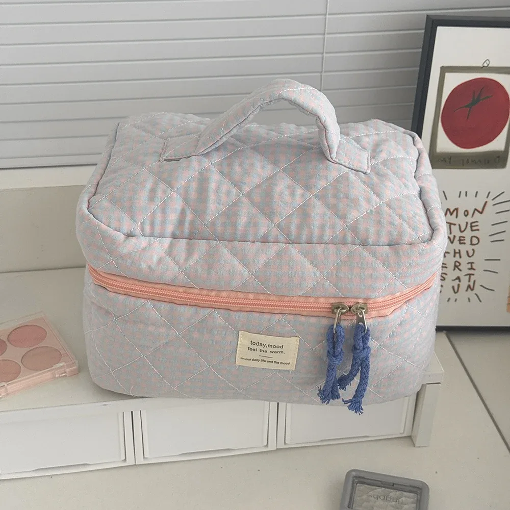 airfriend trousse de maquillage rose cosmétique fille toilette maquillage doux mignon sac cosmétique organisateur de toilette sac cosmétique de voyage pour femmes