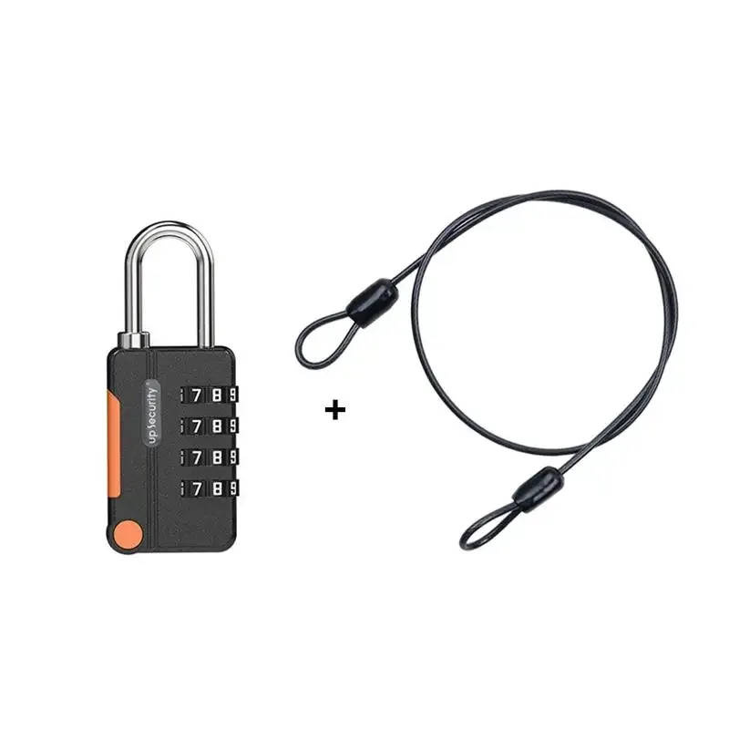 cadenas à combinaison multicolore à 4 chiffres avec code réinitialisable et anse en métal robuste, parfait pour les casiers de gym, les bagages et les voyages【smq】