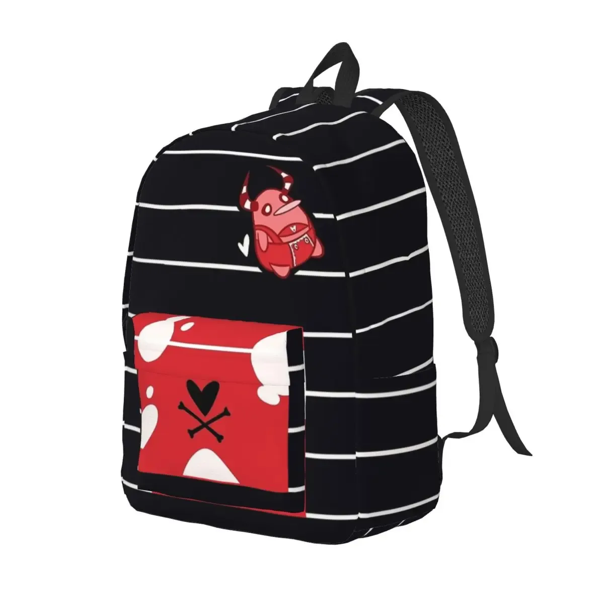 helluva stolas dessin animé sac à dos pour hommes femmes adolescent étudiant travail sac à dos collège sac à bandoulière cadeau