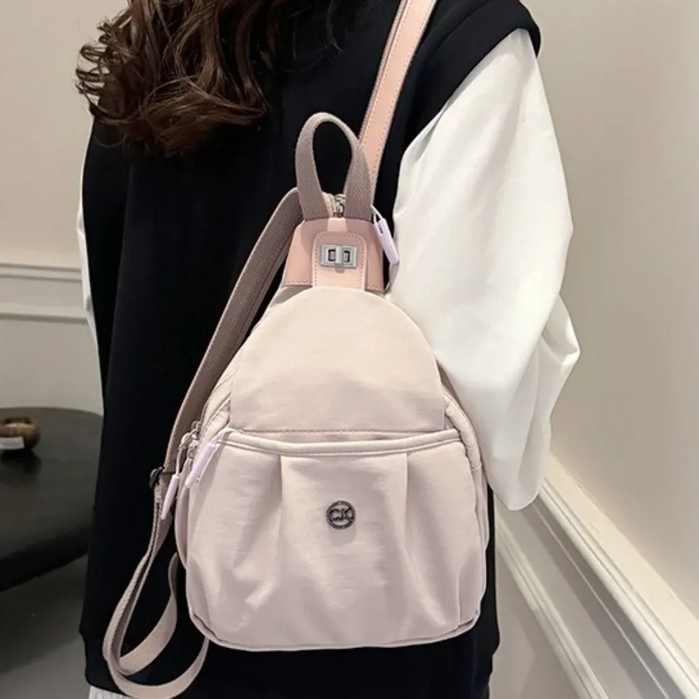 nouveau sac à dos en nylon imperméable multifonctionnel, sac bandoulière grande capacité léger, sac de poitrine, sacoche