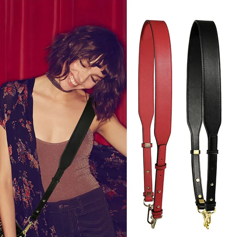 103-113 cm réglable en cuir véritable épaule sac à bandoulière sangle remplacement sac à main ceinture femmes sac à main bricolage sacs accessoire personnalisé