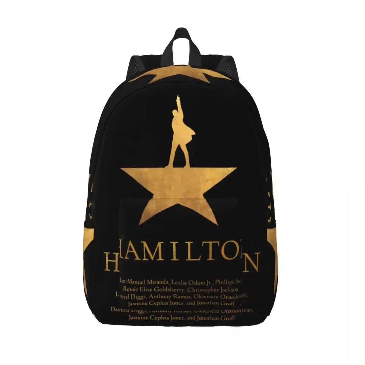 Sac à dos Hamiltons musicaux pour élèves d'âge préscolaire et primaire, sac à livres américain pour garçons et filles, sac à dos léger en toile pour enfants