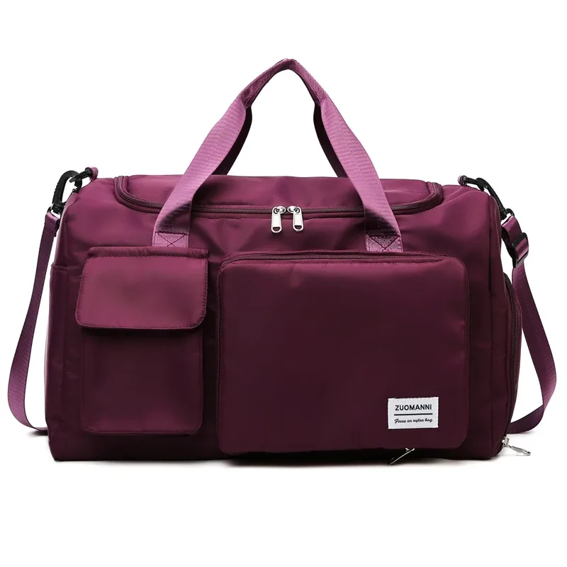 sac de voyage à main de grande capacité pour femmes, sacs de sport de nuit avec compartiment à chaussures, sacs de sport et de fitness pour femmes, 2024