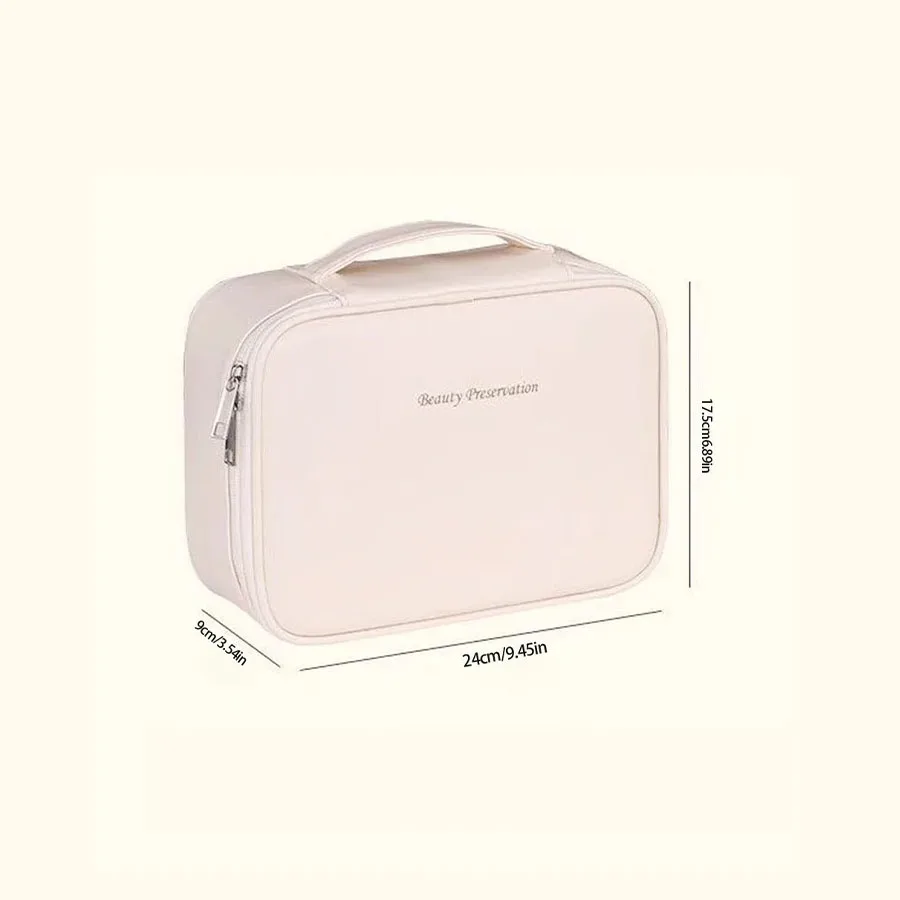 nouvelle trousse de toilette pour femme, sac de rangement portable, grande capacité, trousse de maquillage de luxe, organiseur de voyage, accessoires essentiels