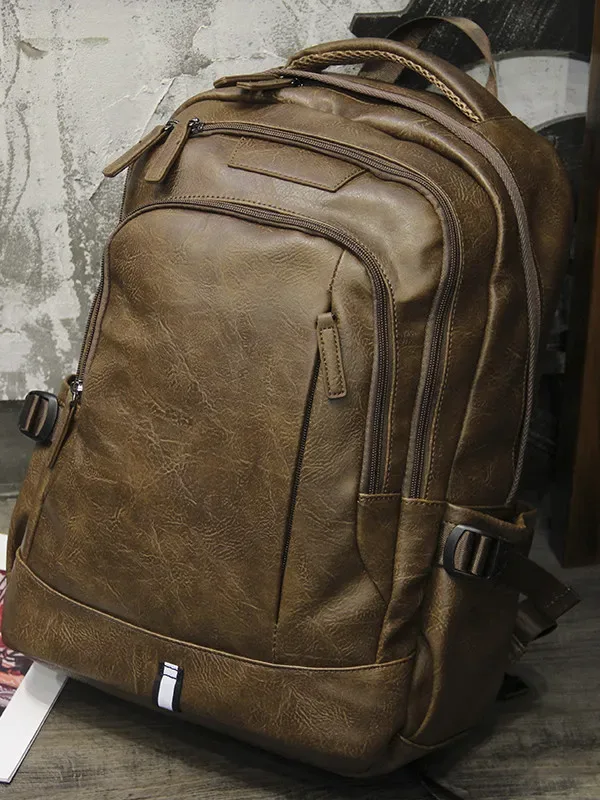 nouveau sac à dos vintage pour homme, sac à dos multifonctionnel pour ordinateur portable, sac à dos tendance pour étudiants, sac à dos de voyage