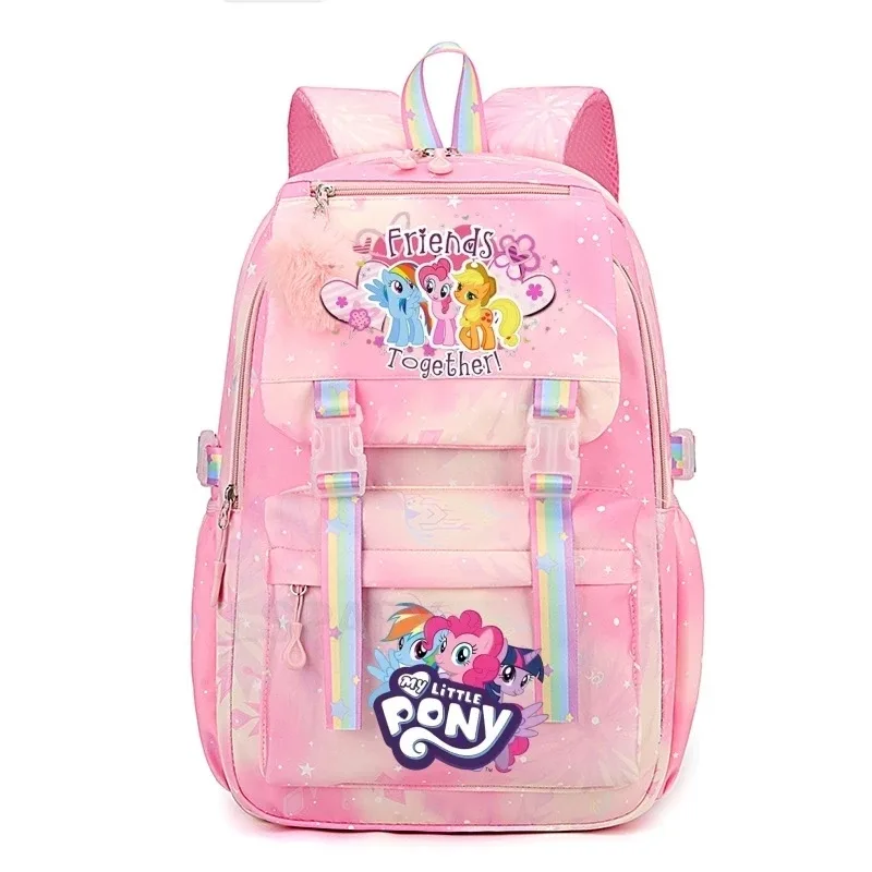 sac à dos my little pony pour femmes, garçons et filles, sac à livres, sac à dos de dessin animé kawaii pour étudiants et adolescents, mochila, cadeau d'anniversaire