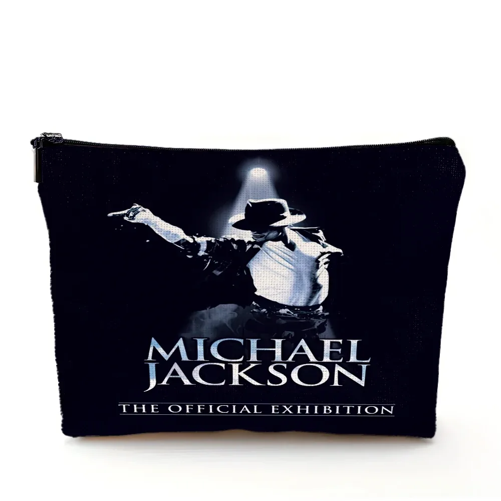 sac à cosmétiques michael jackson, sacs de maquillage double imprimé super star, sac à main de mariage pour femmes, organisateur de voyage pour dames, portefeuille pour enfant