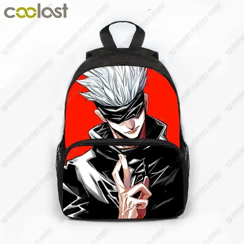 sac à dos de 13 pouces pour enfants, cool gojo satoru, yuji itadori, papeterie scolaire pour garçons