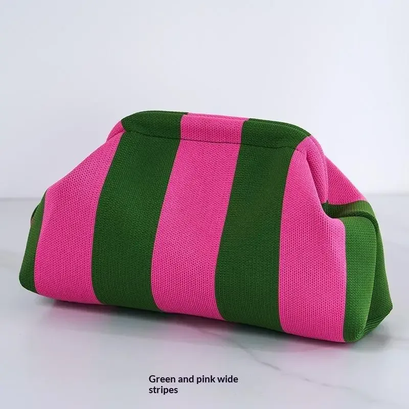 pochette cosmétique en polyester grande capacité en tissu respirant pour les voyages quotidiens, le shopping, sac décontracté colorblock
