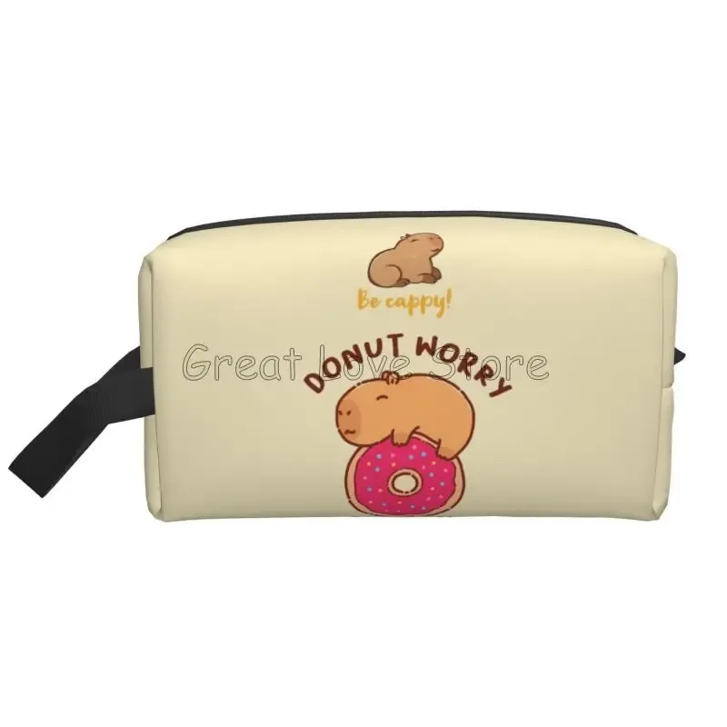 mignon capybara be cappy voyage sac cosmétique grande capacité pochette de maquillage étanche accessoires de toilette organisateur pour femmes filles