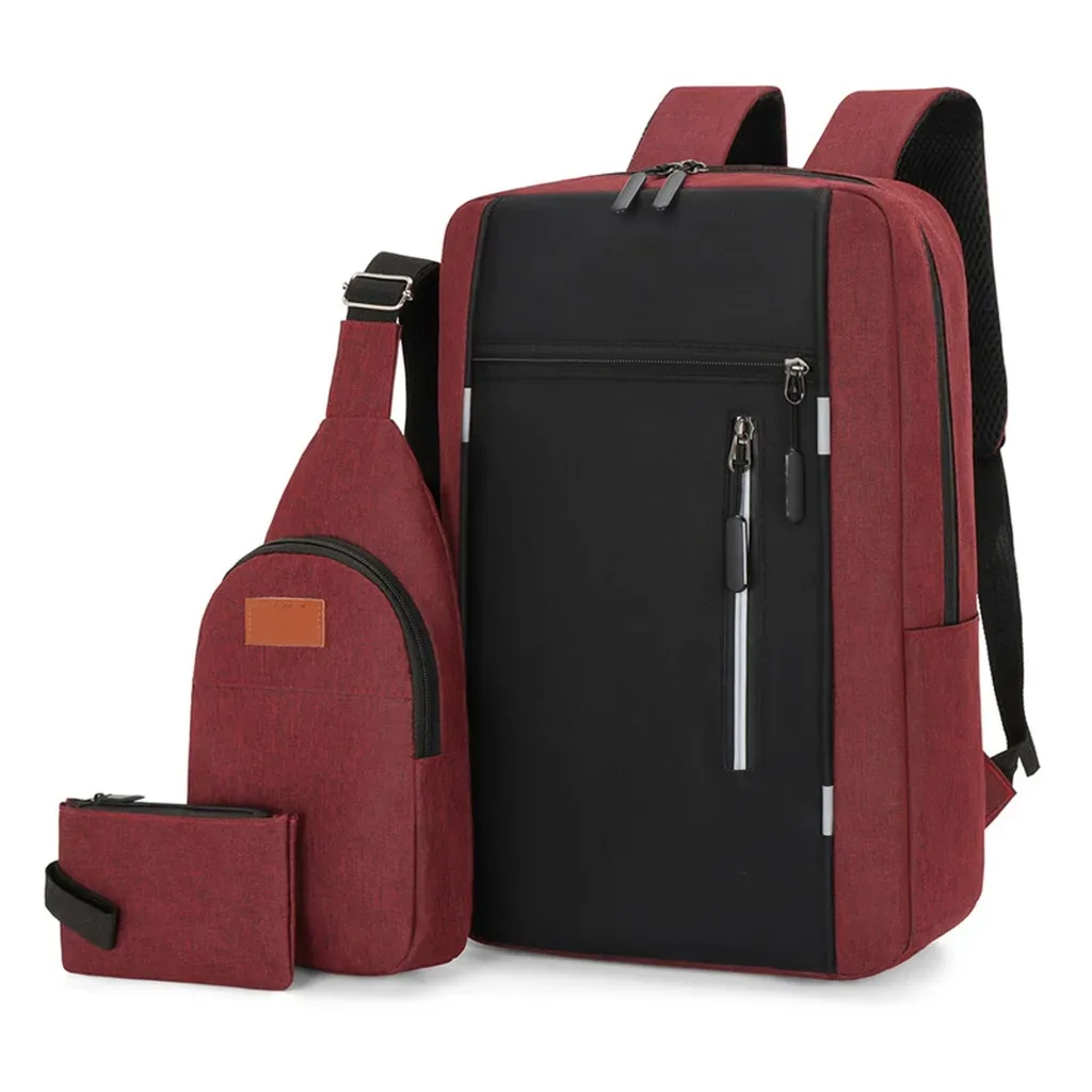 sac à dos pour ordinateur portable avec pochette de rangement résistante aux rayures, chargement usb, sac à bandoulière minimaliste pour les voyages en plein air et les trajets quotidiens