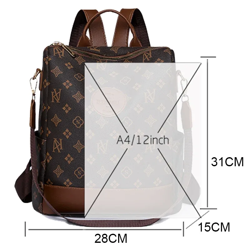 femmes grande capacité sac à dos sacs à main de haute qualité en cuir femme vintage sac sacs d'école voyage sac à dos dames bookbag sac à dos
