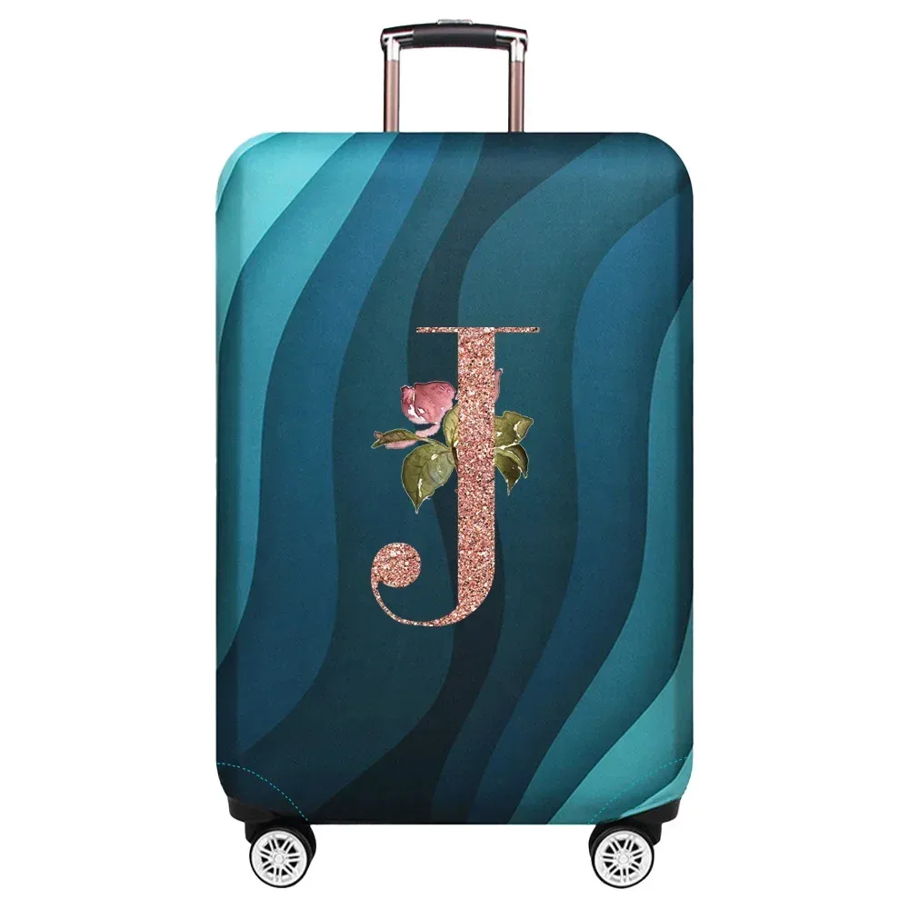 housse de protection élastique pour valise de voyage, série rose gold, adaptée aux valises de 18 à 32 pouces