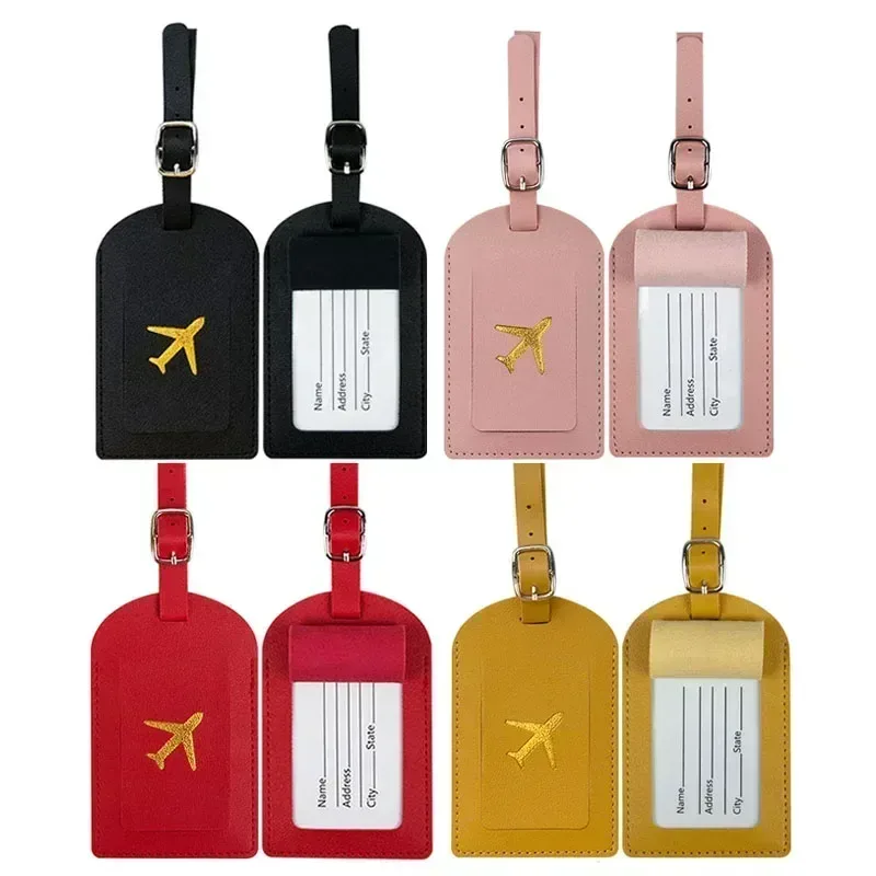 étiquette de bagage, accessoire de voyage pour femmes et hommes, étiquette d'adresse de valise d'avion, sac d'