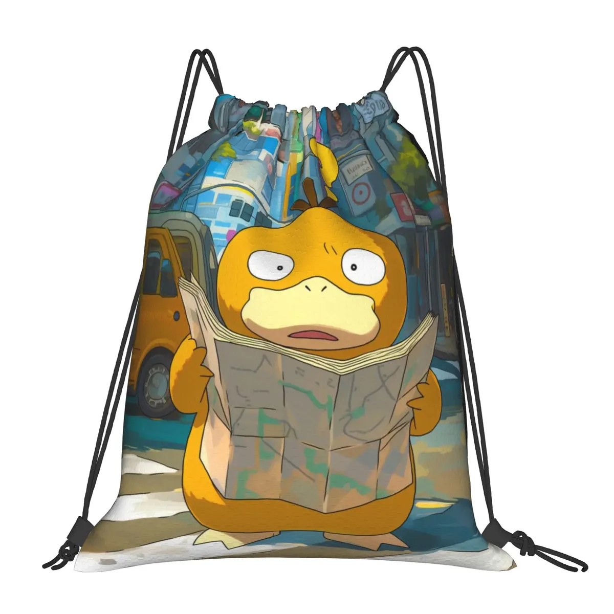 pochette de voyage pokemon charizard kawaii, sacs à cordon, sacs de rangement pour chaussures et vêtements, sac à dos portable multifonction pour adolescents