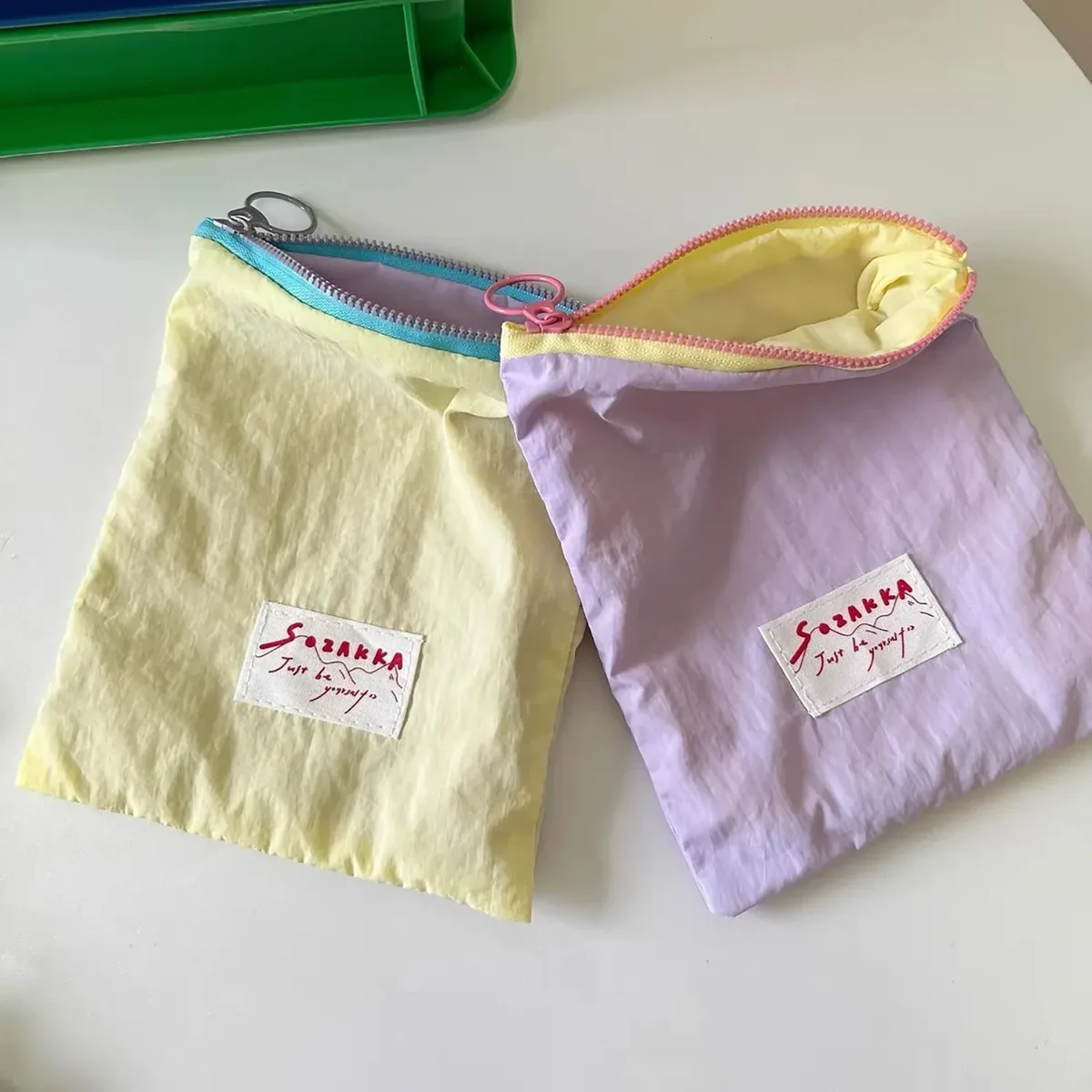 coréen kawaii voyage cosmétique rouge à lèvres porte-monnaie sac de rangement mignon maquillage sacs à main femmes portefeuille porte-crayon organisateur pochette sacs