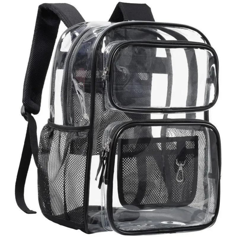 sac à dos transparent en pvc, petit sac à dos transparent durable, mini sac transparent portable et léger, mignon, pour le travail, les sports de plein air, nouveauté 2026