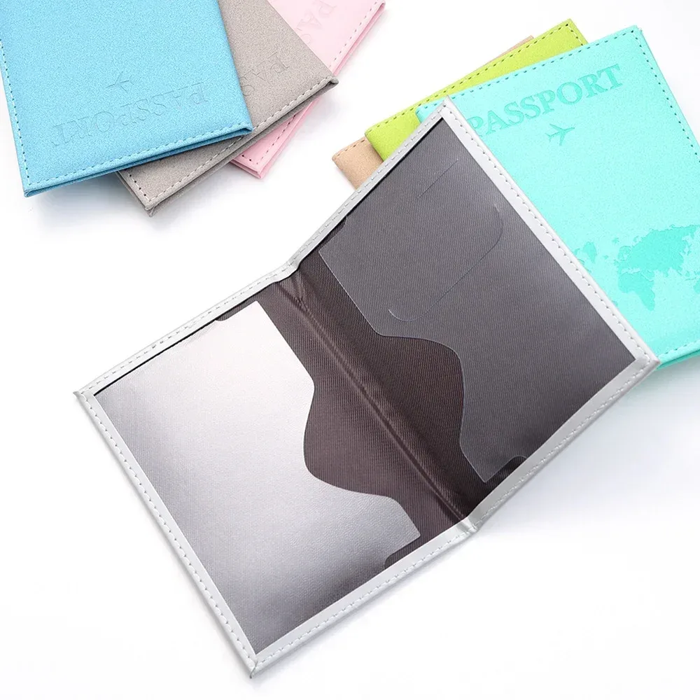 couverture de passeport pour couple amoureux, étui d'avion simple, portefeuille en pu pour femmes et hommes, porte-passeport de voyage de mariage, cadeau de mariage à la mode