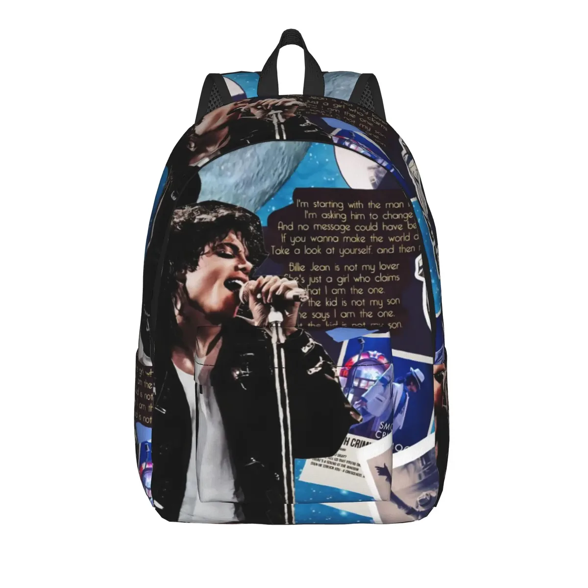 sac à dos michael jacksons musical movie 2026, sac à dos pour lycée et affaires, pour hommes et femmes, sacs en toile pour ordinateur portable
