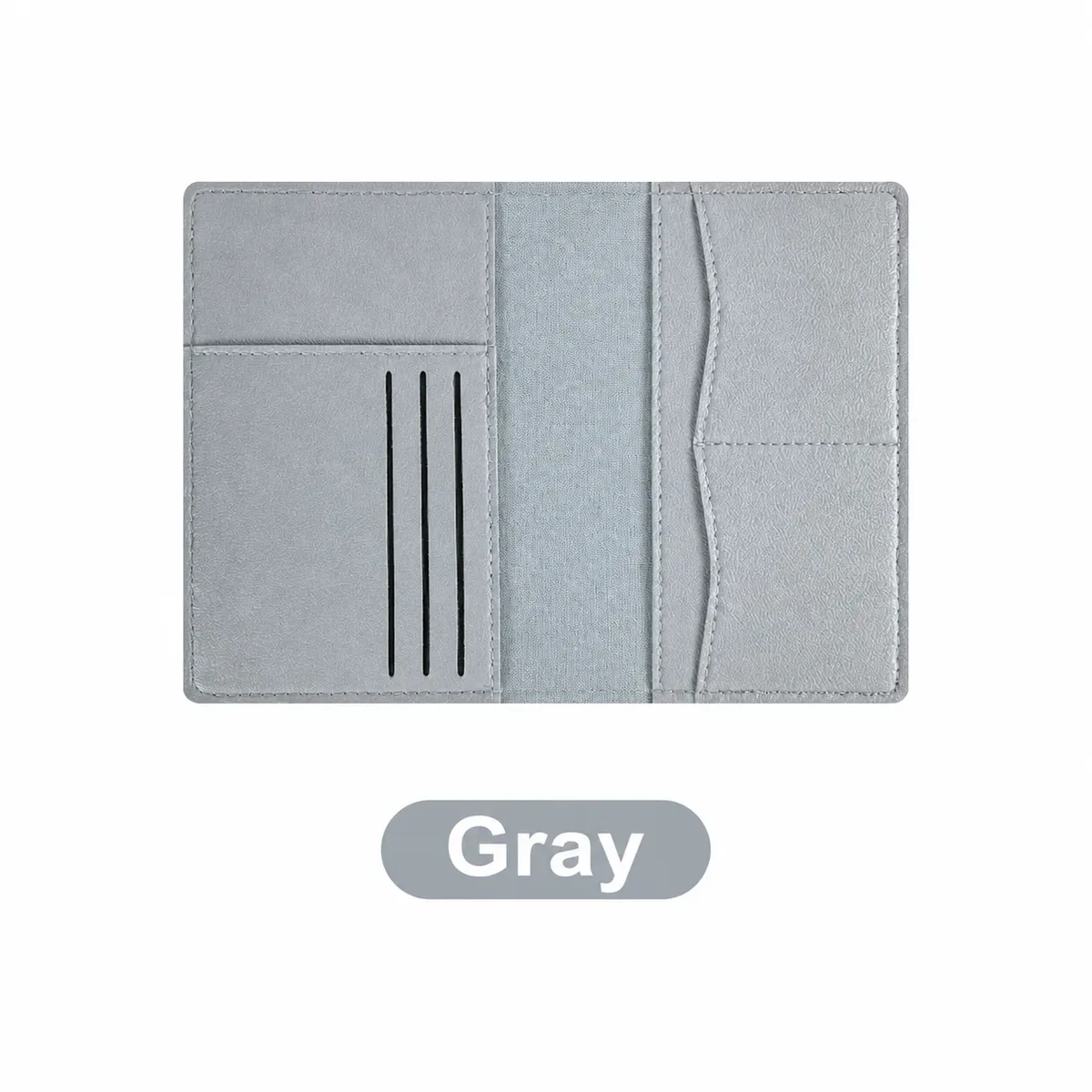 porte-passeport en cuir pu résistant aux taches, couverture de passeport multifonctionnelle, compacte pour les voyages d'affaires quotidiens.
