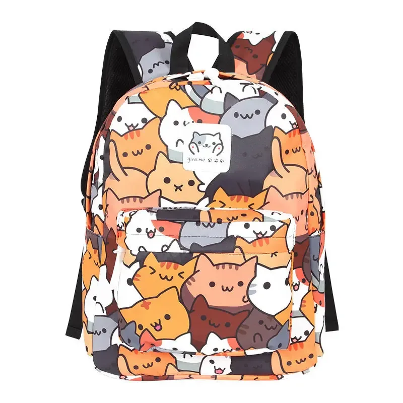 chat mignon garçons filles livre sac école sac à dos voyage mochila sac à dos étudiant amime sacs à dos
