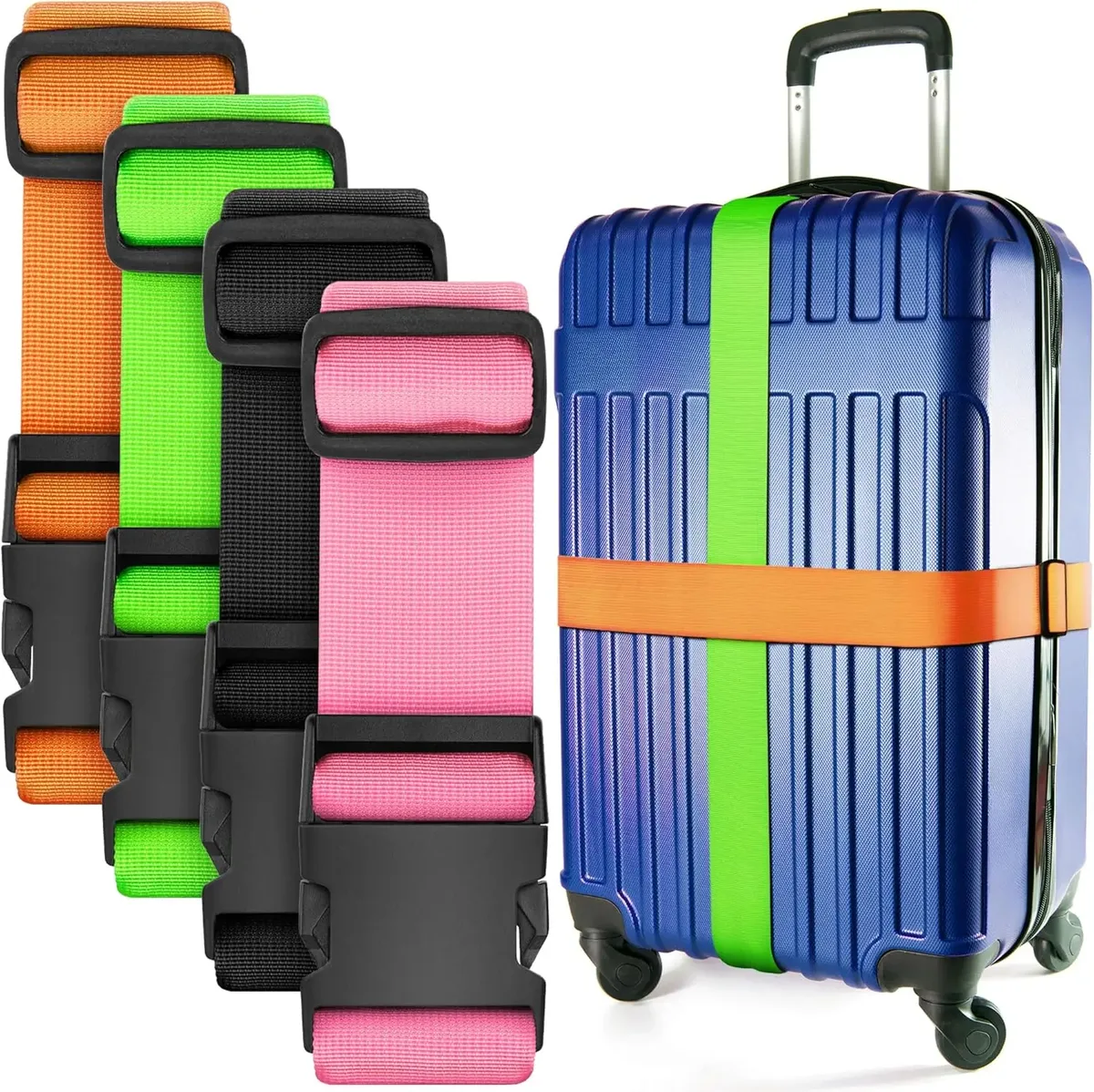 Sangles de bagages réglables, accessoires de voyage, un mot, sangle à boucle, ceinture d'emballage, accessoires de valise de voyage