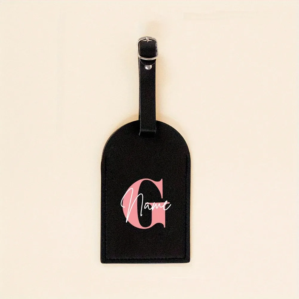 étiquette de bagage monogrammée pour valise, sac à main, étiquette de sac de voyage, étiquette avec initiales et nom, cadeau personnalisé