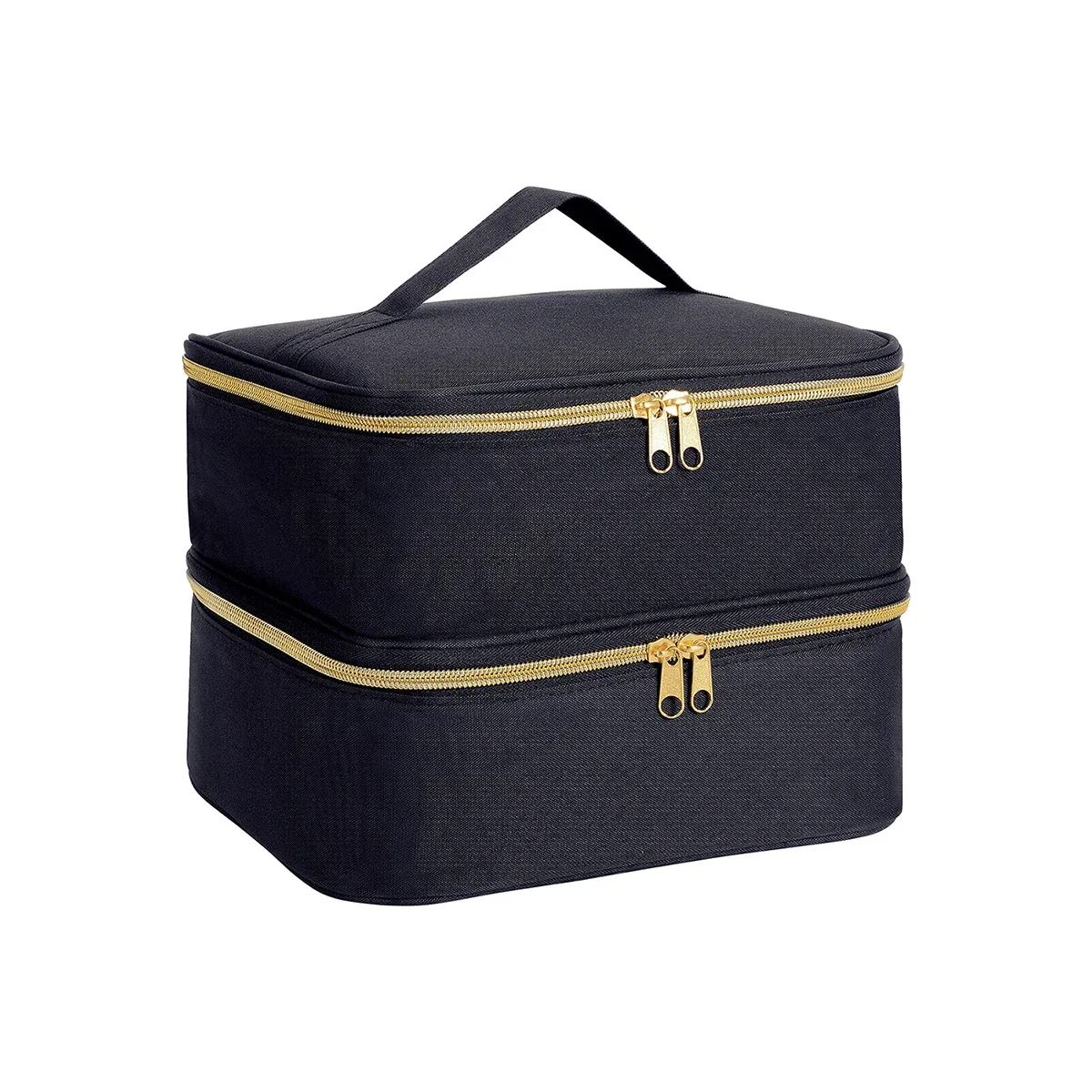 organisateur de vernis à ongles, sac fourre-tout de rangement cosmétique double couche portatif pour les amateurs d'ongles, peut stocker des outils à ongles, du gel de vernis à ongles, d