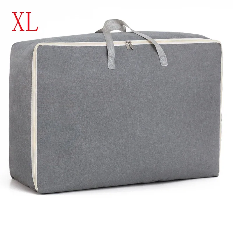 sac à bagages portable, sacs de rangement pour vêtements de voyage, sac à main à fermeture éclair, anti-poussière, gril en coton, grand sac de sport à main