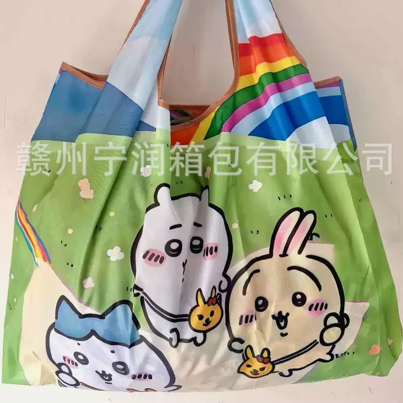 chiikawa nouveau sac à main de dessin animé, sac de courses, sac à bandoulière hachiware, sac à déjeuner, sac de rangement portable de grande capacité