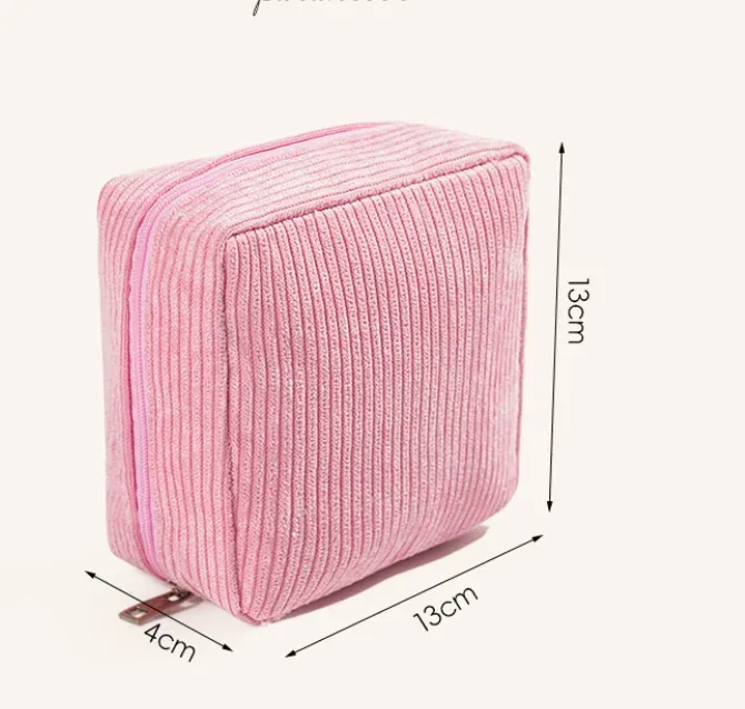 pochette hygiénique portable mignonne, trousse de toilette multifonction, pochette de rangement cosmétique pour femme, étui de rangement durable pour maquillage