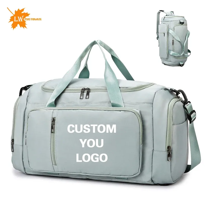 Sac à dos multifonction personnalisé avec logo, sac bandoulière pour femme, sac de sport et de fitness pour activités de plein air avec séparation sec/humide