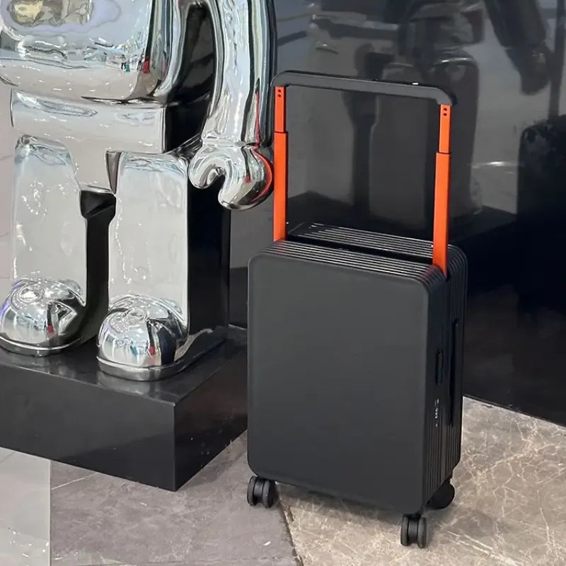 valise à traction large, valise à tirer pour femme, valise de voyage pour homme, vérifiée en boîte, valise d'embarquement de 20 pouces 24 pouces, vérifiée en