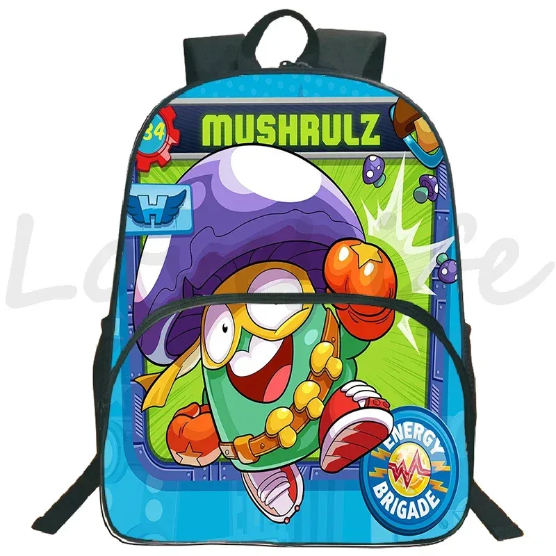 jeu superzings sac à dos 16 pouces garçons filles bookbag dessin animé sac à dos superthings sacs d'école étudiants sacs de voyage sac à dos à fermeture éclair