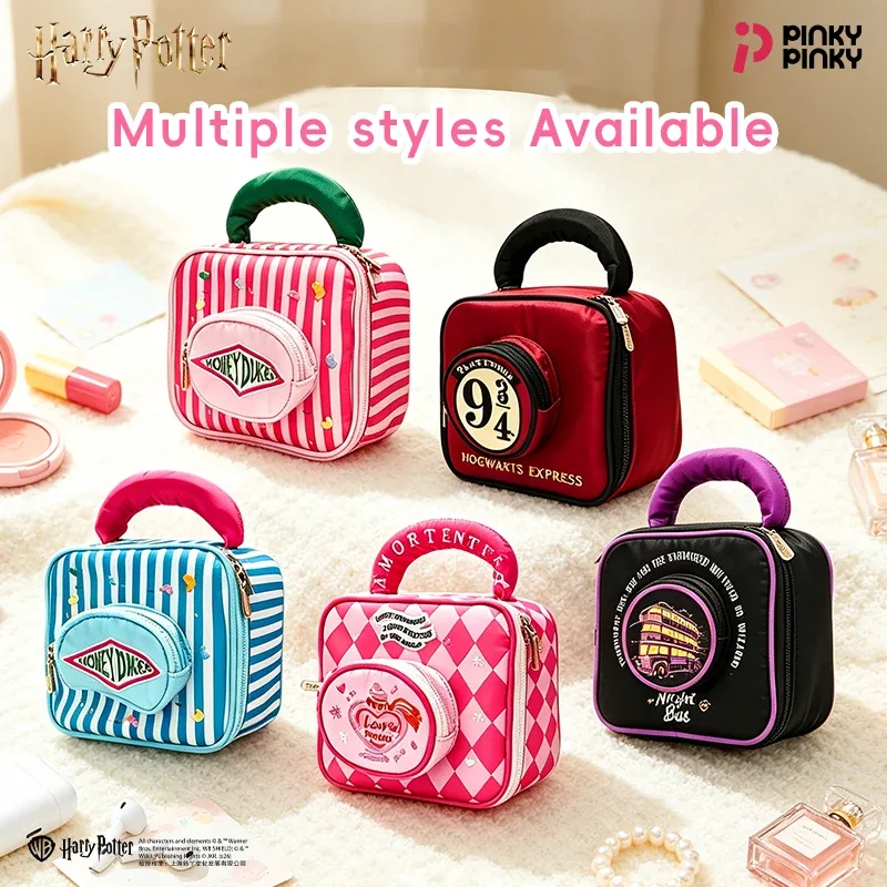 sac cosmétique pinky harry potter, trousse de toilette, sac à lunch, sac à main multifonctionnel pour les trajets quotidiens, les sorties, les cadeaux pour les étudiants et les femmes