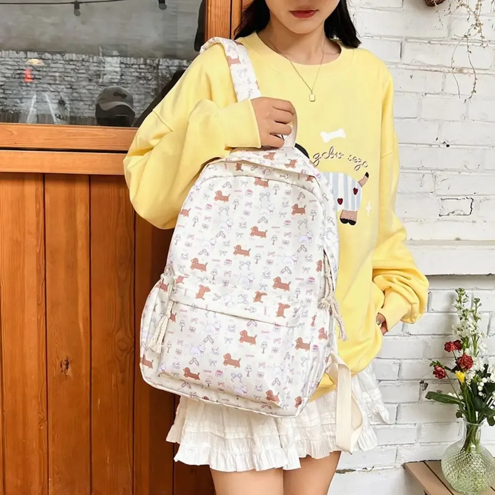 sac à dos mignon en nylon pour chien, grande capacité, style coréen, sac d'école pour étudiants, sac à main, sac de voyage, sac à bandoulière, sacs à dos