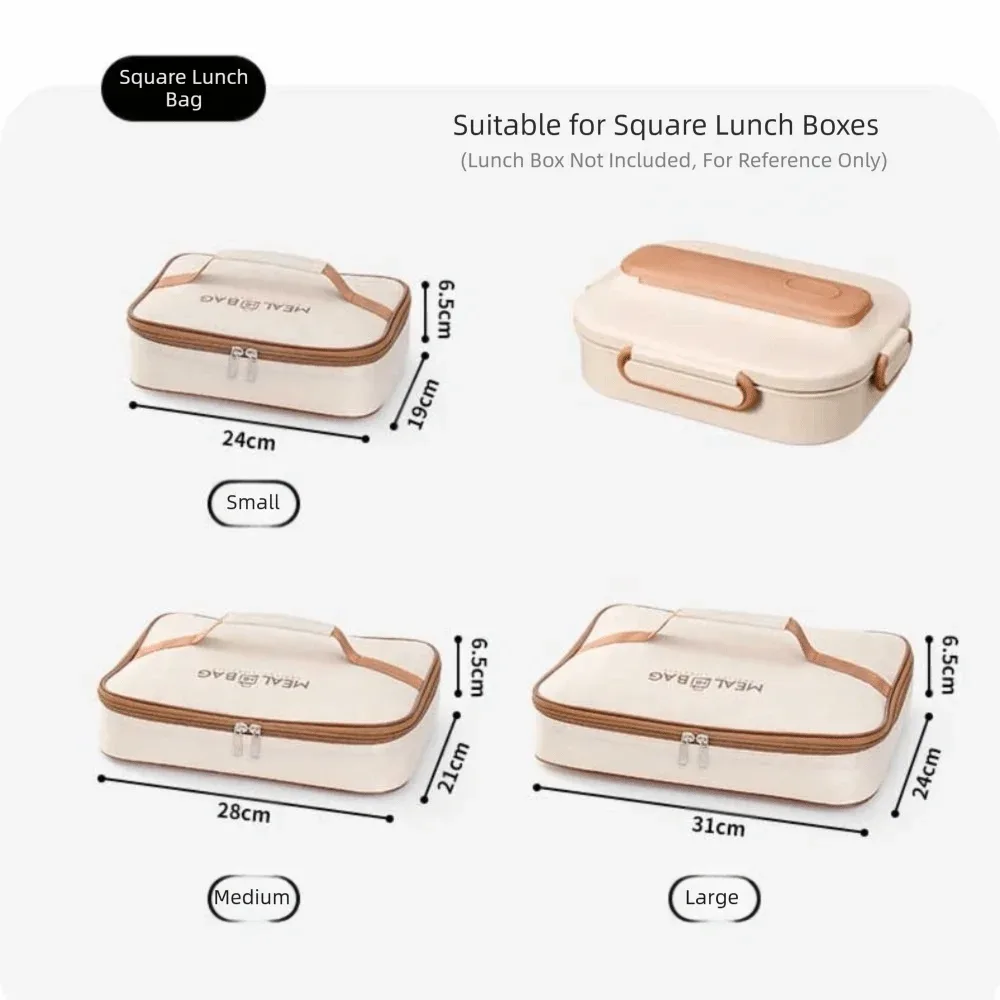 sac de rangement pour boîte à déjeuner en papier d'aluminium, sac d'isolation thermique épais et isolé, sac de glace portable étanche de grande capacité