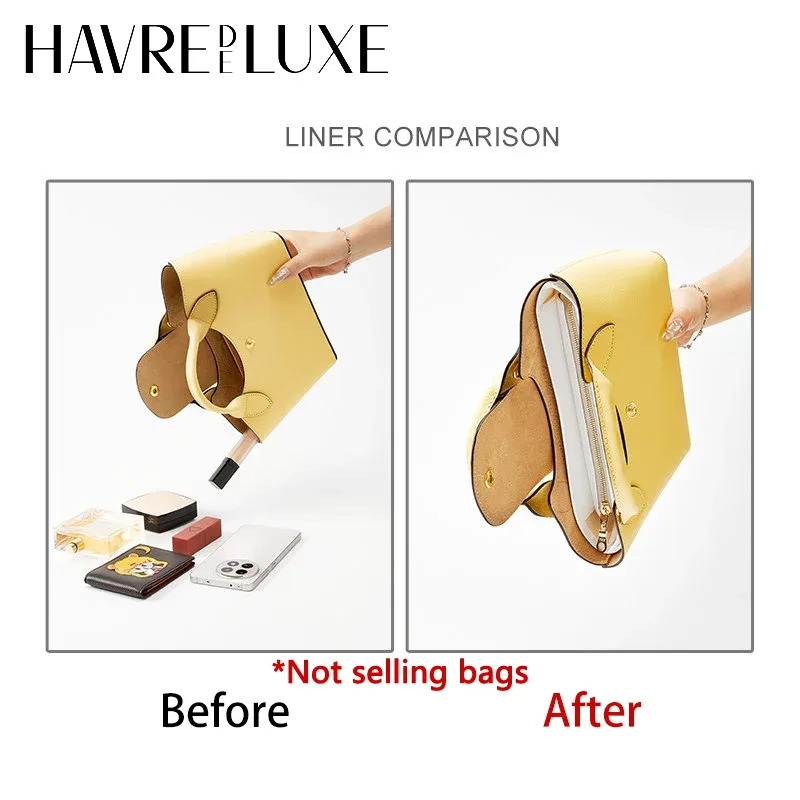 organisateur de sac en papier dupont pour sacs longchamp, avec support et accessoires, pour sacs à poignée supérieure en cuir mini et sacs à doublure intérieure