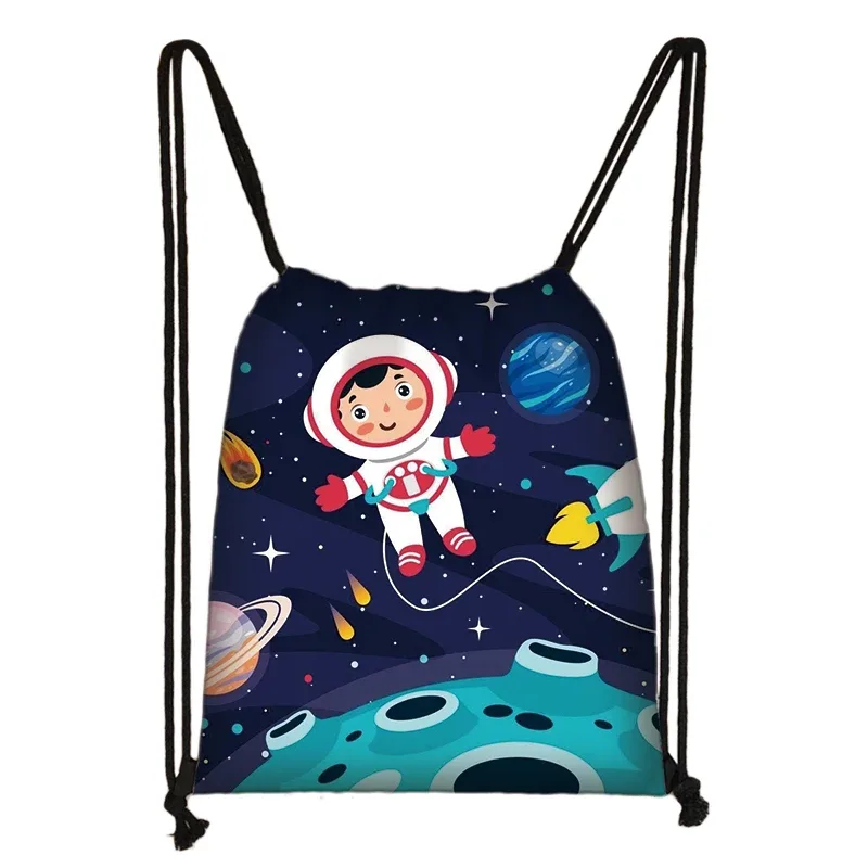 spacvier-sac à dos imprimé pilote pour femme, astronome ovni, proximité wstring, sac de rangement pour chaussures de voyage, support de livre pour adolescent, cadeau