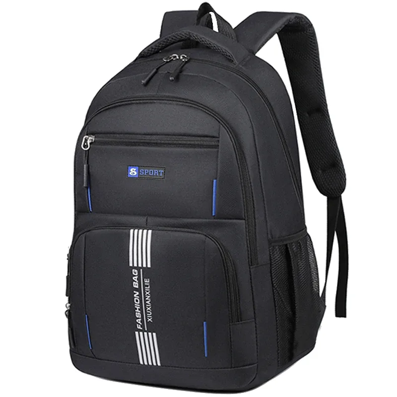 sac à dos minimaliste pour hommes, sac à dos léger en nylon avec plusieurs compartiments de rangement pour l'école et les voyages de week-end