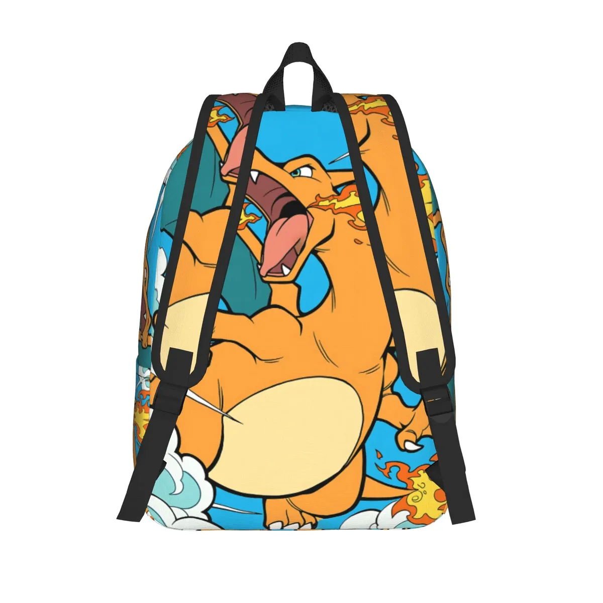 sac à dos pokemon charizard tendance pour l'école, sac à dos rétro lavable