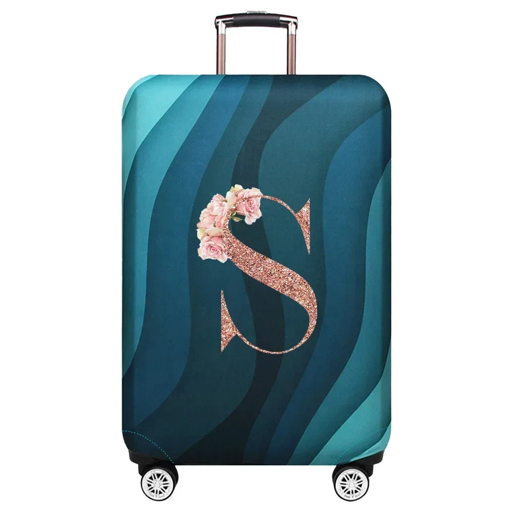 housse de protection élastique pour valise de voyage, série rose gold, adaptée aux valises de 18 à 32 pouces