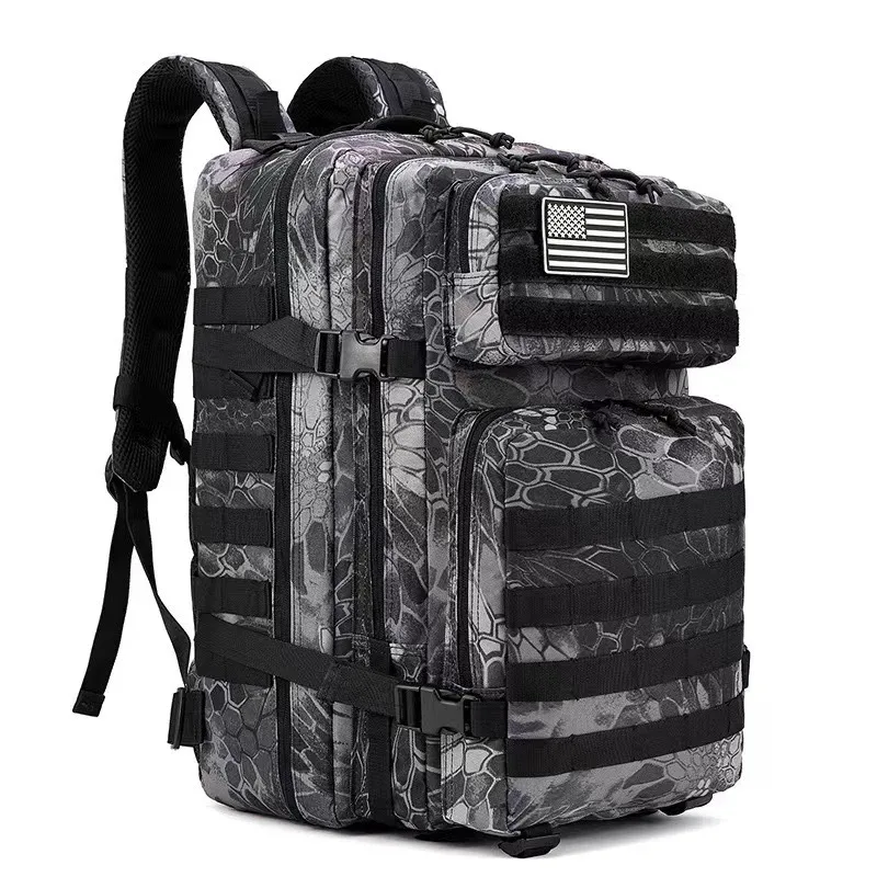 sac à dos tactique imperméable en nylon durable de 50 l pour la randonnée en plein air, la pêche, la chasse, le camping, le trekking, les sports, les voyages, sac à bandoulière