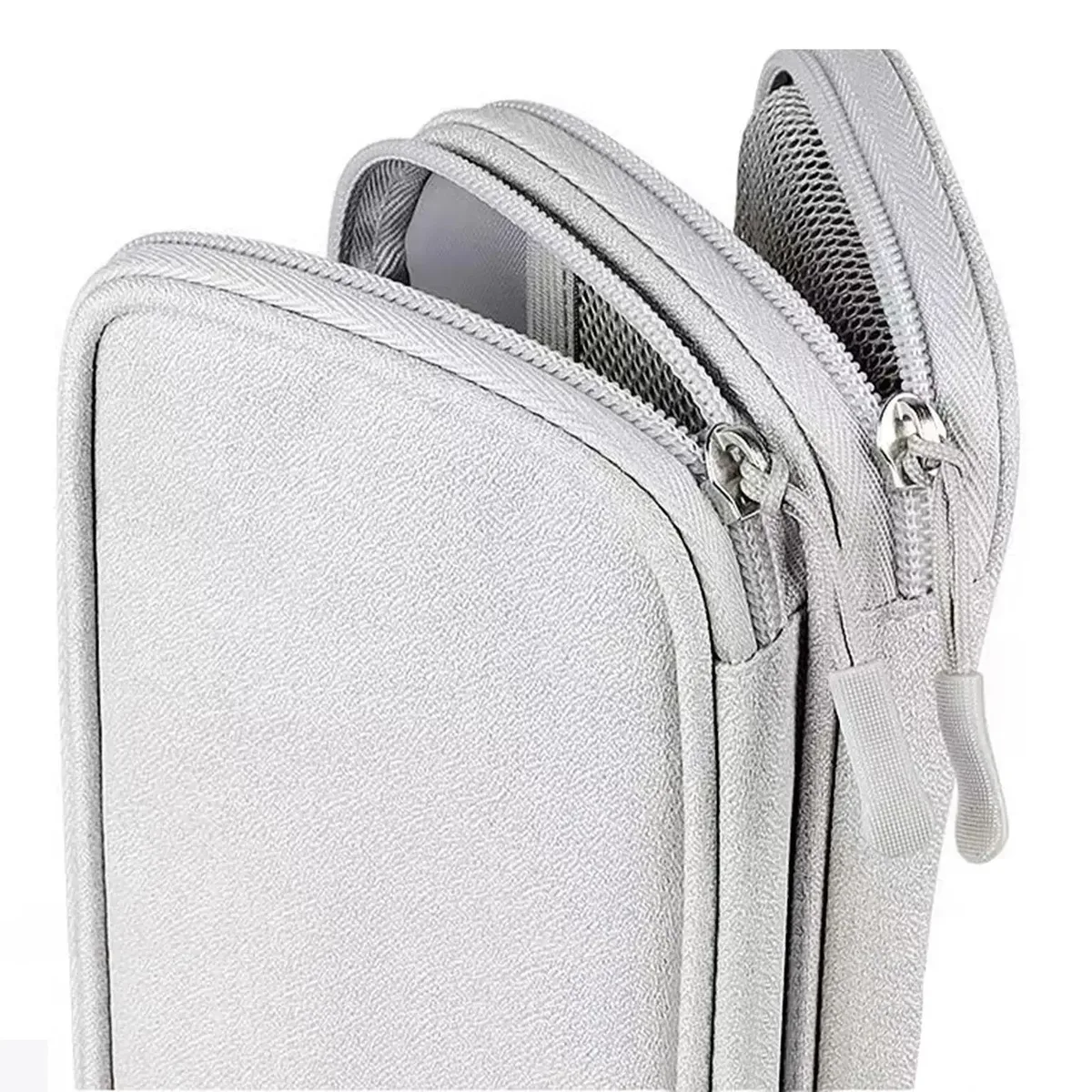 sac de rangement de câble de données de banque d'alimentation, produit numérique, portable, double couche